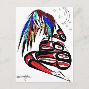 Pregnant Indian Women Announcement Postcard