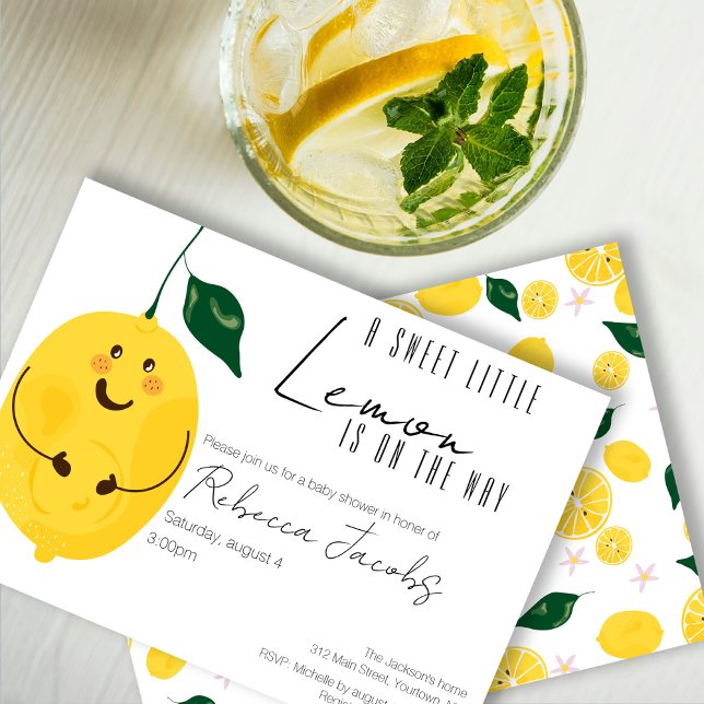 Pregnant lemon Baby Shower Invitation (Creator Uploaded)