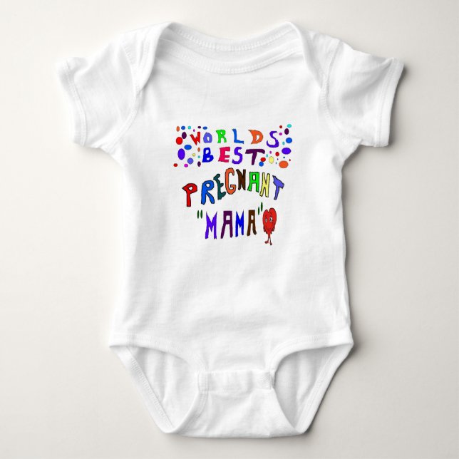 Pregnant Mama Baby Bodysuit (Front)