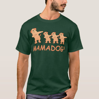 Pregnant mother triplets dog friend T-Shirt