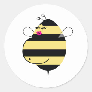 Pregnant Mum Bee (pink lips) Envelope Seal