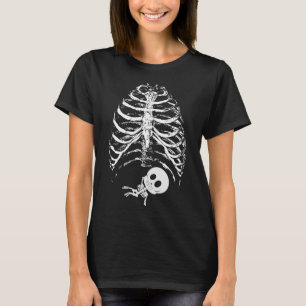 pregnant mum Skeleton Rib Cage T-Shirt
