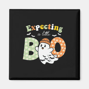 Pregnant Mum To Be Little Boo Funny Halloween Desi Magnet