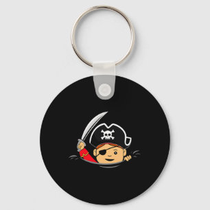 Pregnant Pirate Halloween Toddler Mum Pregnancy Key Ring