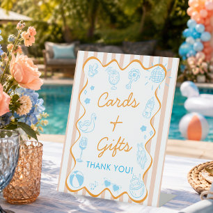 Pregnant & Poolside Cards & Gifts Baby Shower Sign