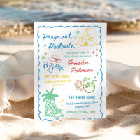 Pregnant & Poolside Pool Party Summer Baby Shower 