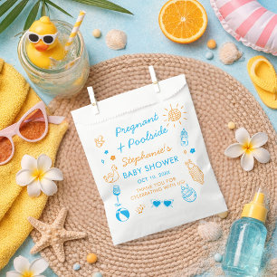 Pregnant & Poolside Summer Pool Party Baby Shower Favour Bags