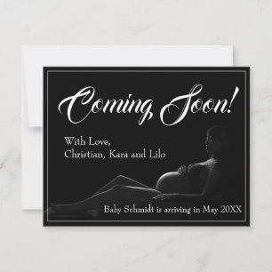 Pregnant woman - Coming Soon, Baby Announcement