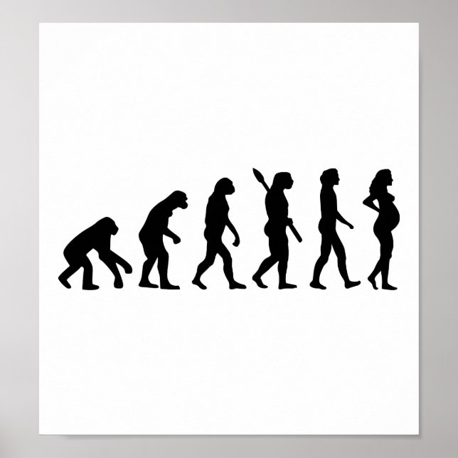 Pregnant woman evolution poster (Front)