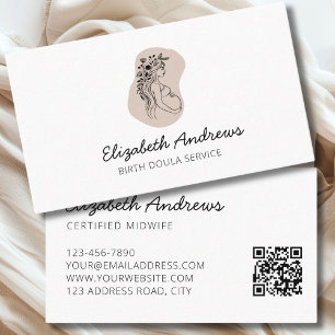 Pregnant Woman-simpel-modern business card