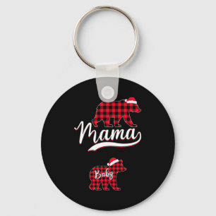 Pregnant Women Mom Mama Bear Pregnancy Christmas P Key Ring