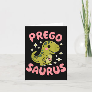 Pregosaurus Cute Retro Mommy Dinosaur Pregnancy An Card