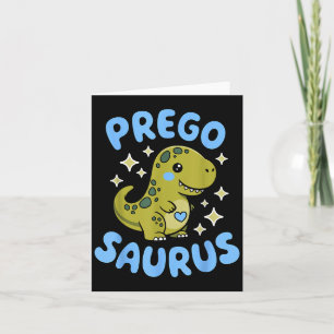 Pregosaurus Cute Retro Mommy Dinosaur Pregnancy An Card