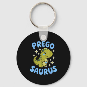 Pregosaurus Cute Retro Mommy Dinosaur Pregnancy An Key Ring