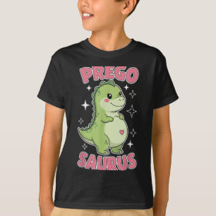 Pregosaurus Cute Retro Mummy Dinosaur Pregnancy An T-Shirt