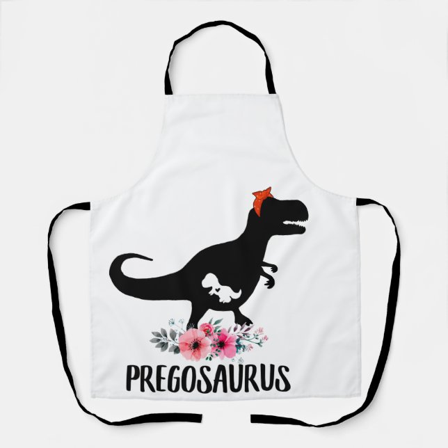 Pregosaurus Funny Pregnancy Gift Apron (Front)