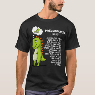Pregosaurus T-Rex Dinosaur Mum Pregnancy Mother T-Shirt