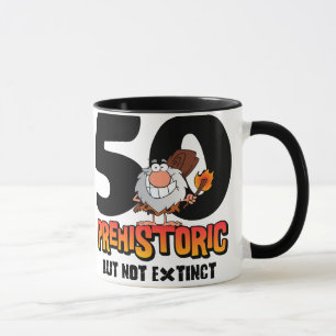 Prehistoric 50th Birthday Mug