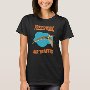 Prehistoric Air Traffic Pterodactyl Pilot Humour T-Shirt