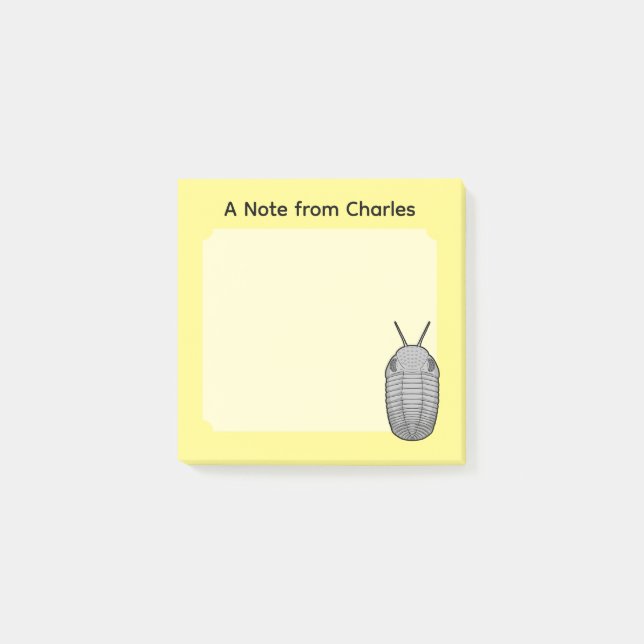 Prehistoric Animal Trilobite Post-it Notes (Front)