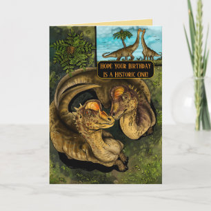 Prehistoric Dino Birthday Card