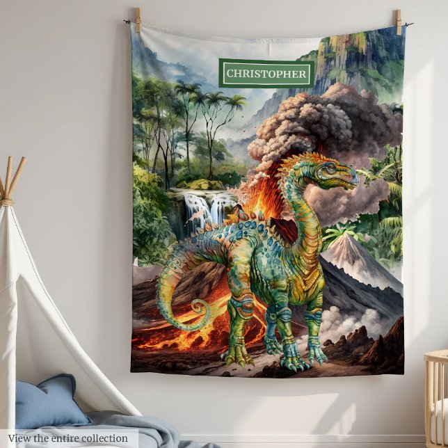 Prehistoric Dinosaur Blanket Gift Boys Birthday (Prehistoric Dinosaur Blanket Gift for Boys Birthday)