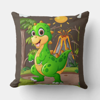 PREHISTORIC DINOSAUR WORLD  CUSHION
