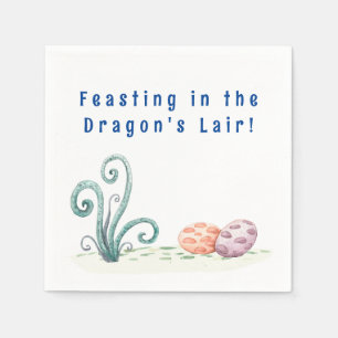 Prehistoric Dragon Eggs Natural Habitat Napkin