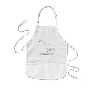 Prehistoric Gigantosaurus colour in aprons