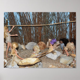 Prehistoric living. poster