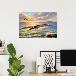 Prehistoric Pterodactyl Dinosaurs Poster