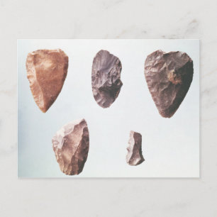 Prehistoric stone tools, from Grotte de Postcard