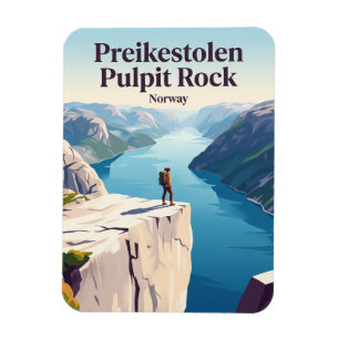Preikestolen Pulpit Rock Norway Magnet