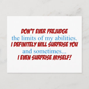 Prejudge Postcard