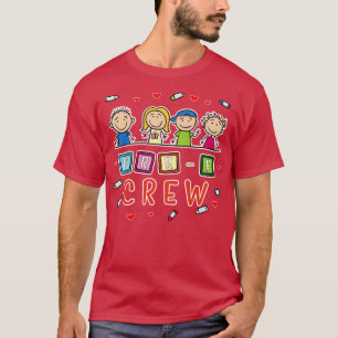 PreK Crew Preschool Back To School TShirt 1st Grad