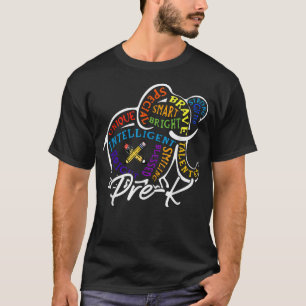 PreK Elephant Back To School Word Cloud Students T T-Shirt