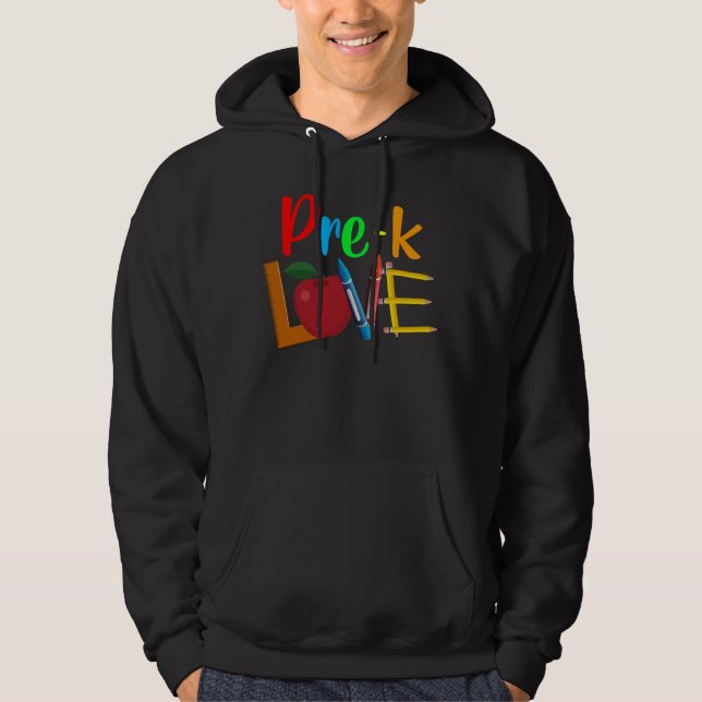 prek love hoodie (Front)