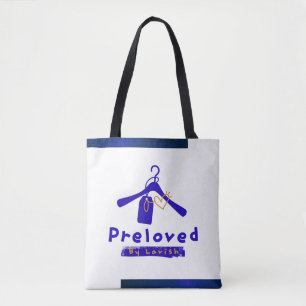 Preloved White Tote Bag Aesthetic Thrift Fashion