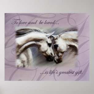 Prelude Horses by Kim McElroy Poster