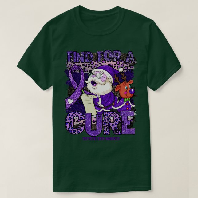 Premature Birth Awareness leopard christmas cure s T-Shirt (Design Front)