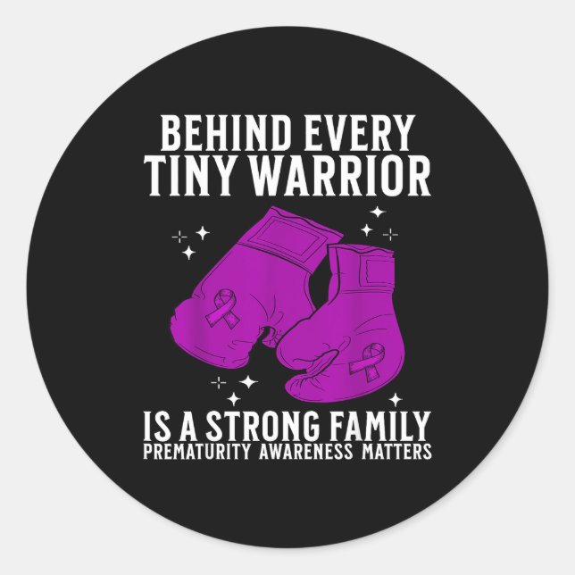 Prematurity Awareness For Nicu Parents Nicu Awaren Classic Round Sticker (Front)