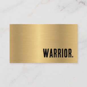 Premier Faux Gold Martial Arts Business Card