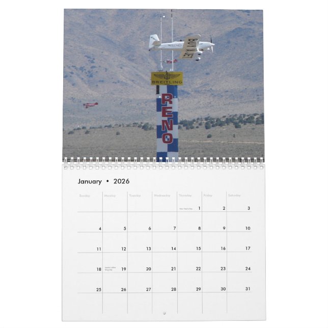 Premier Jet Formula One Racing Calendar (Jan 2026)