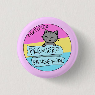 Premiere Pansexual! 3 Cm Round Badge