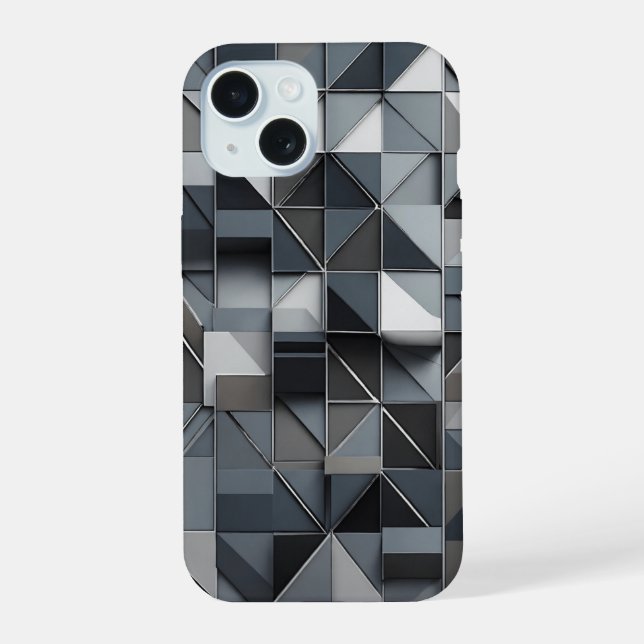 Premium Abstract iPhone 15 Case (Back)