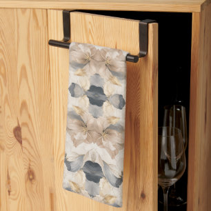 Premium Artistic Floral Abstraction Tea Towel