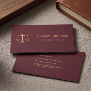 Premium Attorney Template Business Card
