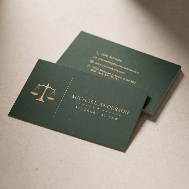 Premium Attorney Template Business Card (Creator Uploaded)