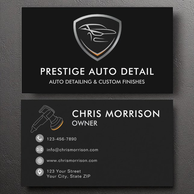 Premium Auto Spa Car Detailing and Cleaning Business Card (Creator Uploaded)