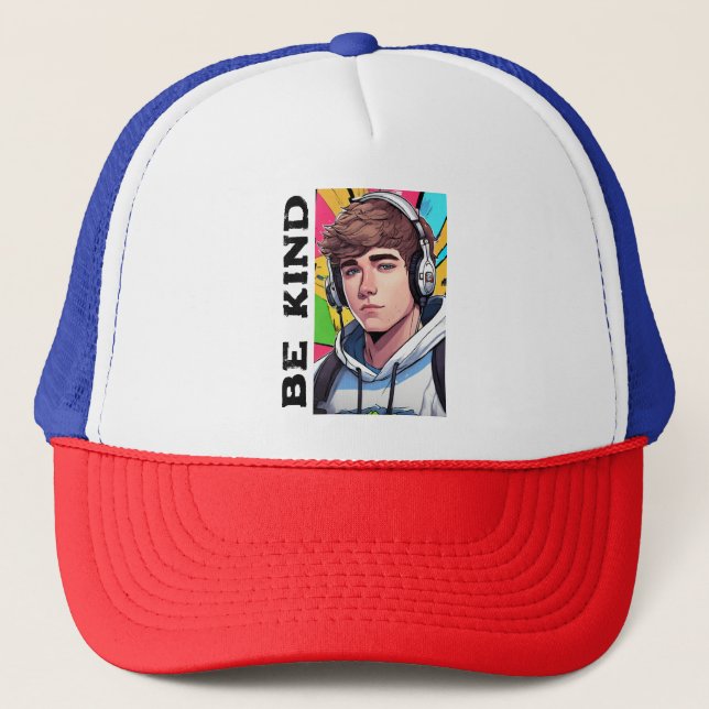 Premium Baseball & Trucker Hats_ Be Kind Logo Hat (Front)
